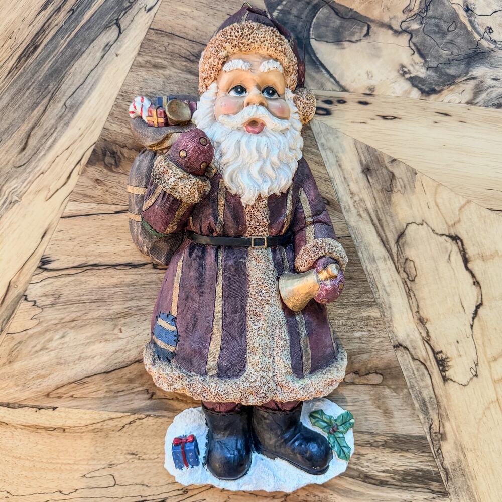 Vintage Old World Christmas Santa Claus Wall Decor, 14.5”H, Styrofoam Casting - Picture 7 of 10